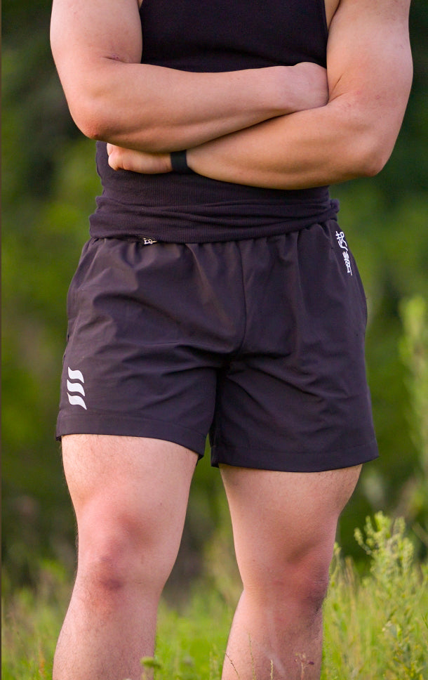 5" INSEAM SHORTS - OBSIDIAN
