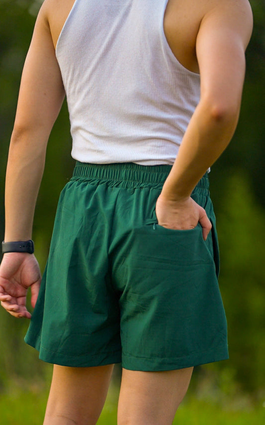 5" INSEAM SHORTS - JADE GREEN