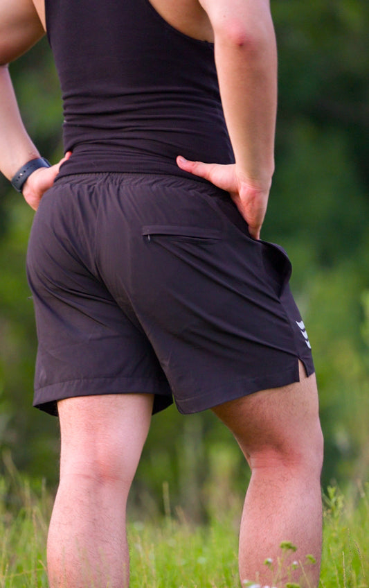 5" INSEAM SHORTS - OBSIDIAN